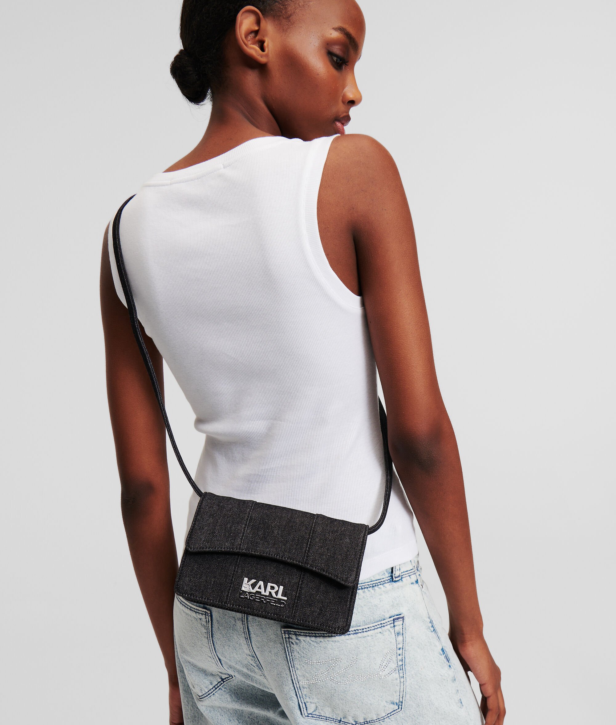 (image for) Classic K/Stone Denim Shoulder Bag